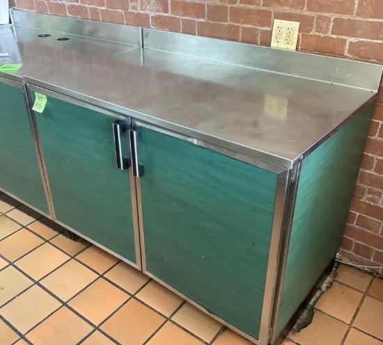 Duke Refrigerated Stainless Steel Work Top Counter Cooler  2 Door