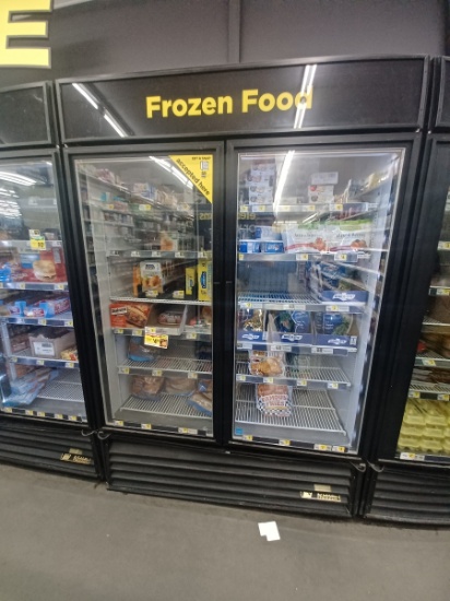 True 2 Glass Door Merchandiser Freezer