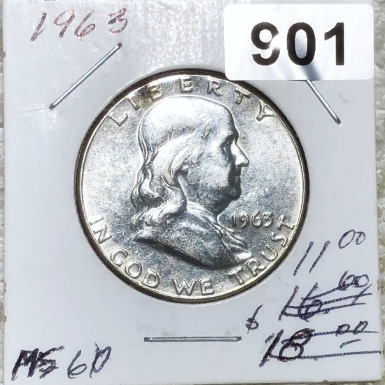 1963 Franklin Half Dollar UNCIRCULATED