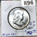 1955 Franklin Half Dollar CHOICE BU FBL