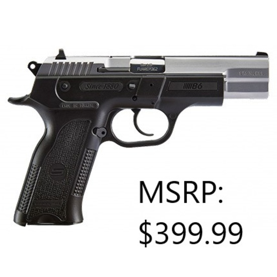 SAR B6 9MM Stainless Steel Handgun