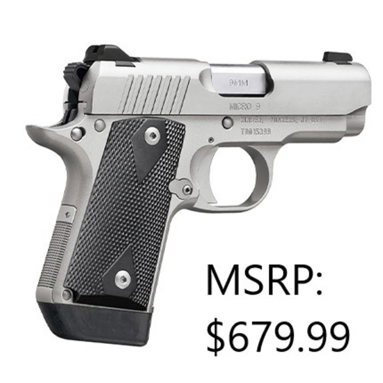 Kimber Micro 9MM Stainless Steel Pistol