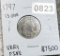 1797 Draped Bust Dime VERY FINE 13 STAR