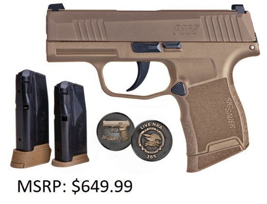 Lipseys Exclusive SIg Sauer P365 NRA 9mm Handgun