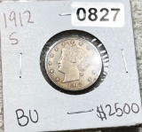 1912-S Vivtory Nickel BU