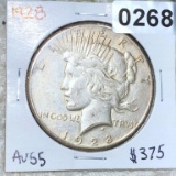 1928 Silver Peace Dollar AU55