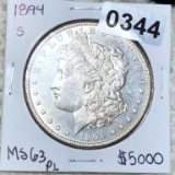 1894-S Morgan Silver Dollar MS63