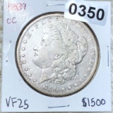 1889-CC Morgan Silver Dollar VF25