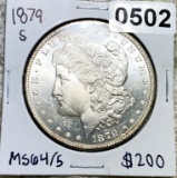 1879-S Morgan Silver Dollar MS64/5