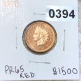 1878 Indian Head Penny PR65 Red