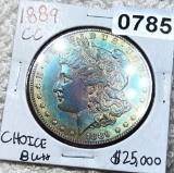 1889-CC Morgan Silver Dollar CHOICE BU++