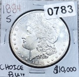 1884-S Morgan Silver Dollar CHOICE BU++