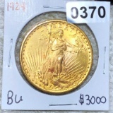 1924 $20 Gold Double Eagle BU