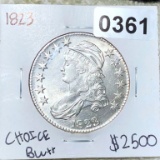 1823 Capped Bust Half Dollar BU++