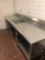 Stainless commercial kitchen sink & counter 96