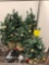 Lot of 8 small Christmas trees (in small room)