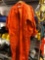 Lot of 5 - 42 & 46 regular orange safety jump suits