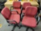 4 Steelcase chair red Model 4581223 CHR-0441