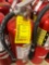 Lot of 5 ABC fire extinguishers- dry chemical out of date-