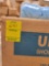 Uline shoe covers blue Fits size 12-15 Latex free 4 boxes quantity unknown