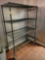 Wheeled shelving rack