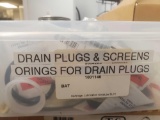 Marked Drain plugs & screens O rings for drain plugs