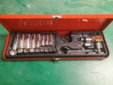 Proto Professional Tools box with miscellaneous sockets and bits