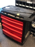 Rubbermaid 5 drawer rolling cart with miscellaneous tools