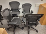 4 Chairs Black