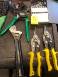 Lot of miscellaneous Klein,Greenlee & Wiss tools (LOCATED IN THREADER BENDER ROOM)