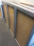 Large 3 door office display board no keys