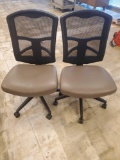 2 office chairs marked Model NO. 19314