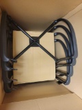 4 chair parts black