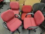 Steelcase chair red Model 4581223 CHR-0322