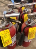 Lot of 5 Amerex Carbon Dioxide fire extinguishers model 322( out of date)