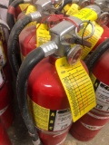 Lot of 5 ABC fire extinguishers- dry chemical out of date- charged