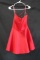 Alyce Paris Red Cocktail Dress With Open Back Size: 14