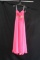 Clarisse Hot Pink Strapless Full Length Dress Size: 44198