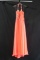 Macduggal Orange Halter Style Full Length Dress Size: 2