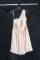 Christina Wu Occasions Off-white One Shouldered Cocktail Dress Size: 10