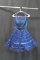 Tony Bowls Navy Blue 2 Piece Sequined Mini Dress Size: 2