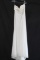 Claudine White Strapless Full Length Dress Size: 12