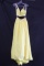 Rachel Allan Yellow Two-piece Top And Full Length Skirt Size: 0