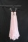 Macduggal Pink Full Length Dress With Beaded Bodice Size: 2