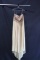 Roxcii Ivory Strapless Full Length Dress With Beaded Bodice Size: No Size I