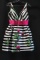 Macduggal Black And White Sleeveless Mini Dress With Pockets Size: 4