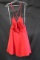 Alyce Paris Red Cocktail Dress With Open Back Size: 10