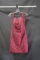 Jovani Maroon Sparkly Cocktail Dress Size: 8