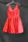 Vienna Red Cocktail Dress Size: 8