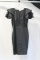 Macduggal Black Keyhole Back Cocktail Dress Size: 4